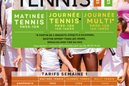 FCL Tennis : stage Avril 2024